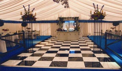 Chequered Acrylic Dance Floor Hire