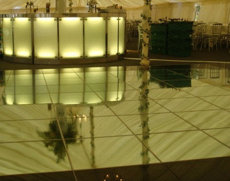 Mirrored Dance Flooring Hire fro Surrey