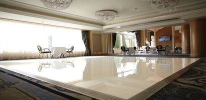 White Acrylic Dance Floor Hire